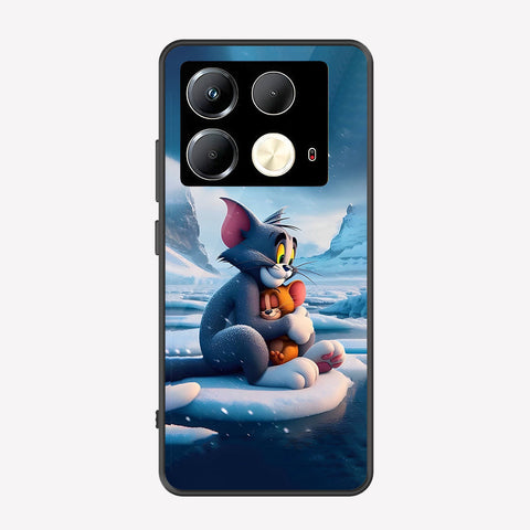 Infinix Note 40 Cover - Tom & Jerry Series - Premium Printed Metal soft Bumper shock Proof Case