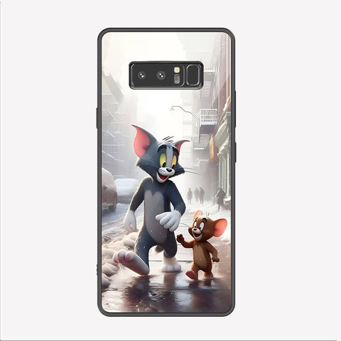 Samsung Galaxy Note 8 Cover - Tom & Jerry Series - Premium Printed Metal soft Bumper shock Proof Case