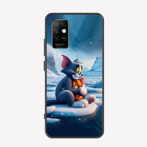Infinix Note 8i Cover - Tom & Jerry Series - Premium Printed Metal soft Bumper shock Proof Case
