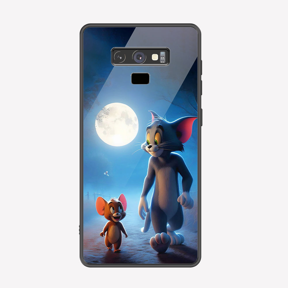 Samsung Galaxy Note 9 Cover - Tom & Jerry Series - Premium Printed Metal soft Bumper shock Proof Case