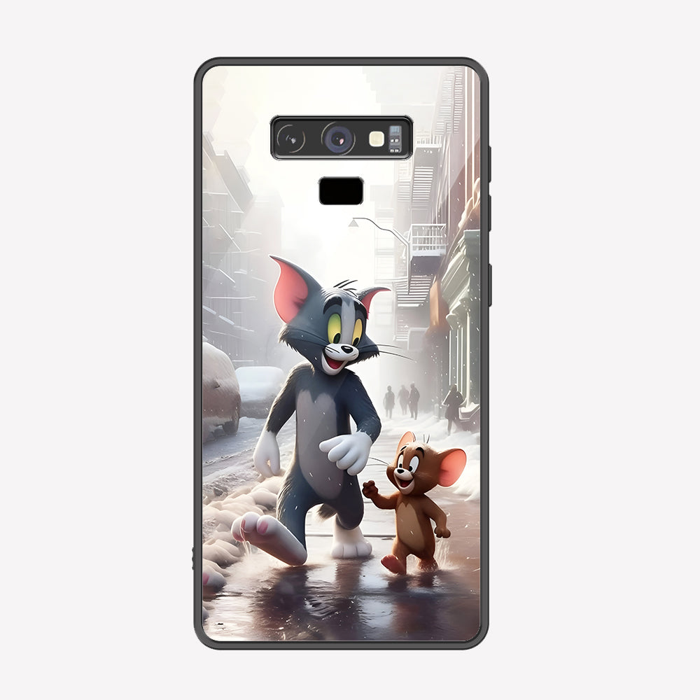 Samsung Galaxy Note 9 Cover - Tom & Jerry Series - Premium Printed Metal soft Bumper shock Proof Case