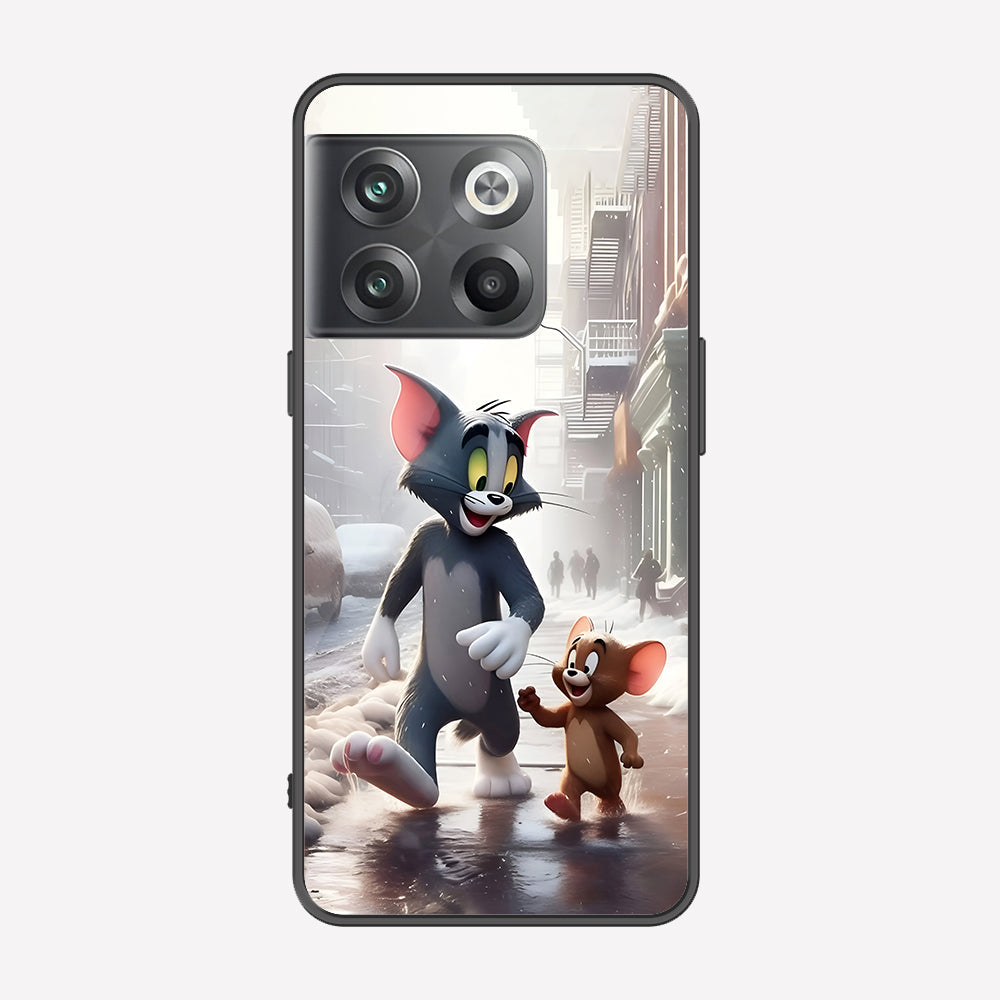 OnePlus 10T Cover - Tom & Jerry Series - Premium Printed Metal soft Bumper shock Proof Case