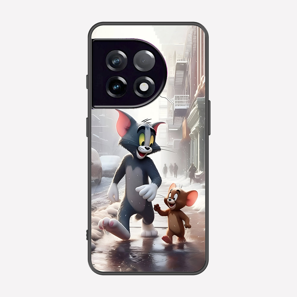 OnePlus 11 Cover - Tom & Jerry Series - Premium Printed Metal soft Bumper shock Proof Case