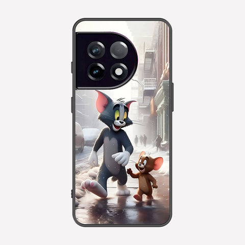 OnePlus 11 Cover - Tom & Jerry Series - Premium Printed Metal soft Bumper shock Proof Case