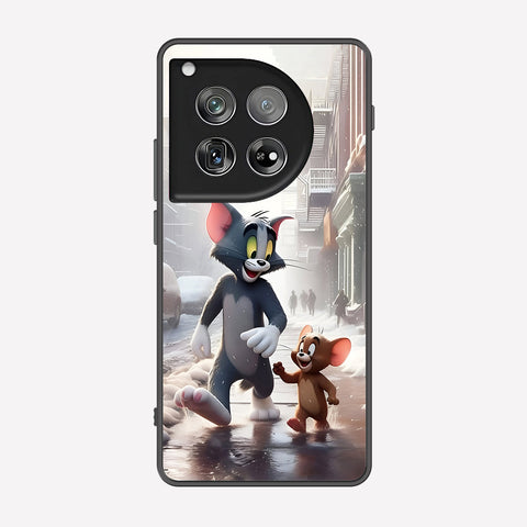 OnePlus 12 Cover - Tom & Jerry Series - Premium Printed Metal soft Bumper shock Proof Case