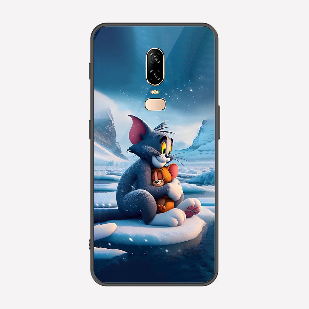 OnePlus 6 Cover - Tom & Jerry Series - Premium Printed Metal soft Bumper shock Proof Case