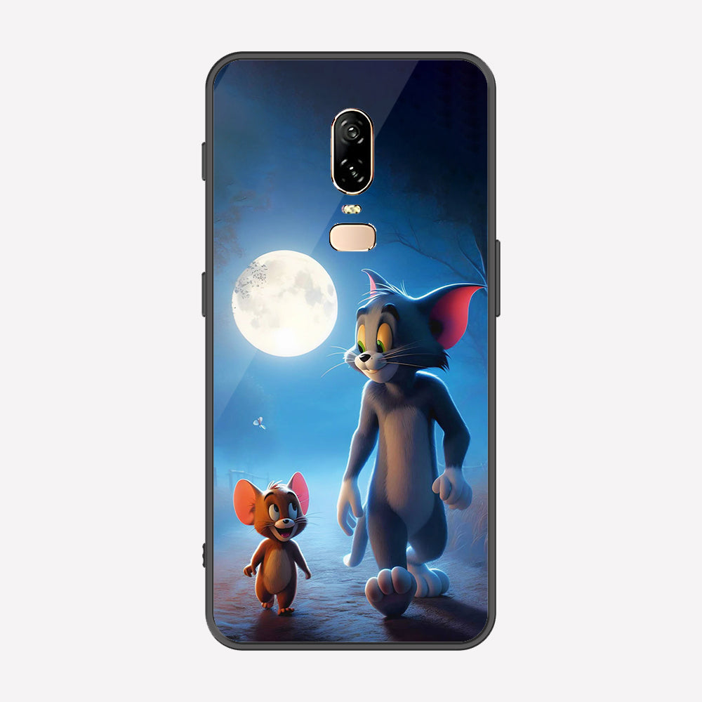 OnePlus 6 Cover - Tom & Jerry Series - Premium Printed Metal soft Bumper shock Proof Case