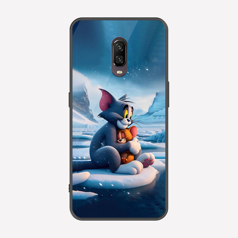 OnePlus 6T Cover - Tom & Jerry Series - Premium Printed Metal soft Bumper shock Proof Case