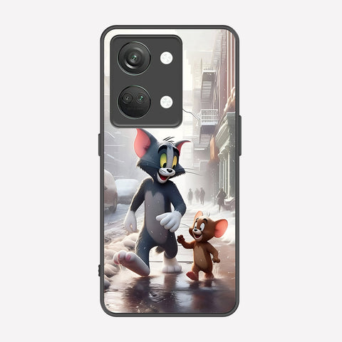 One Plus Nord 3 Cover - Tom & Jerry Series - Premium Printed Metal soft Bumper shock Proof Case
