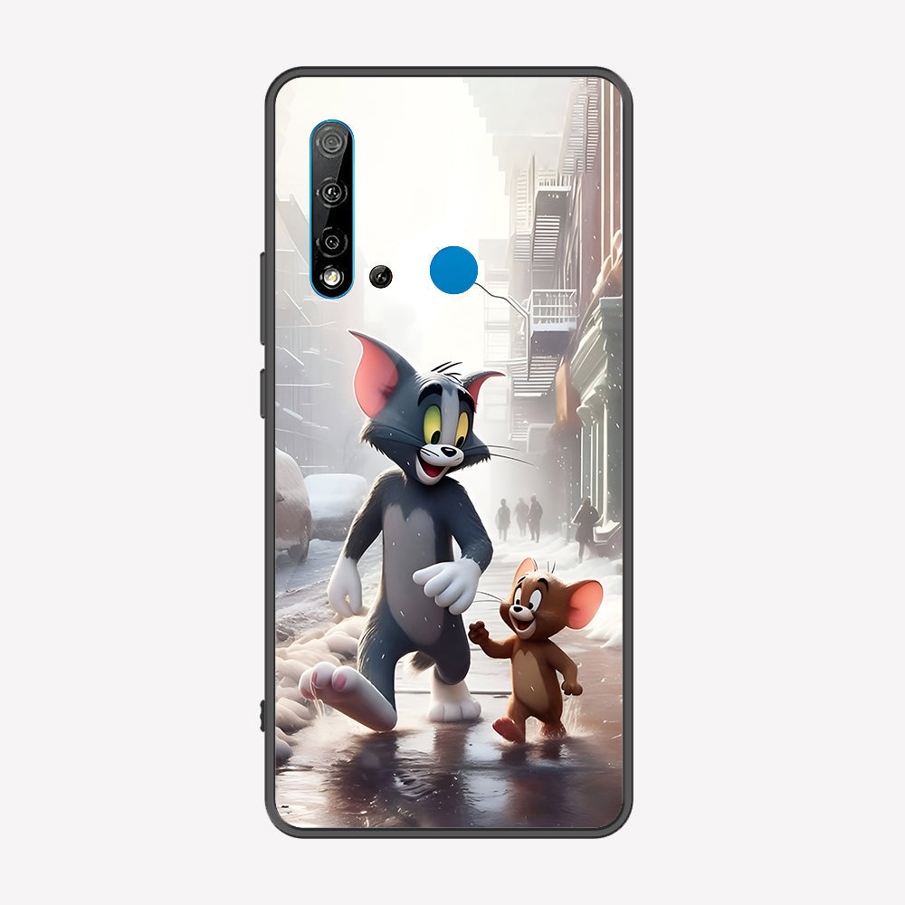 Huawei P20 Lite 2019 Cover - Tom & Jerry Series - Premium Printed Metal soft Bumper shock Proof Case