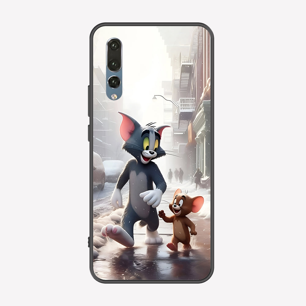 Huawei P20 Pro Cover - Tom & Jerry Series - Premium Printed Metal soft Bumper shock Proof Case