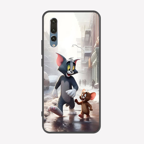 Huawei P20 Pro Cover - Tom & Jerry Series - Premium Printed Metal soft Bumper shock Proof Case