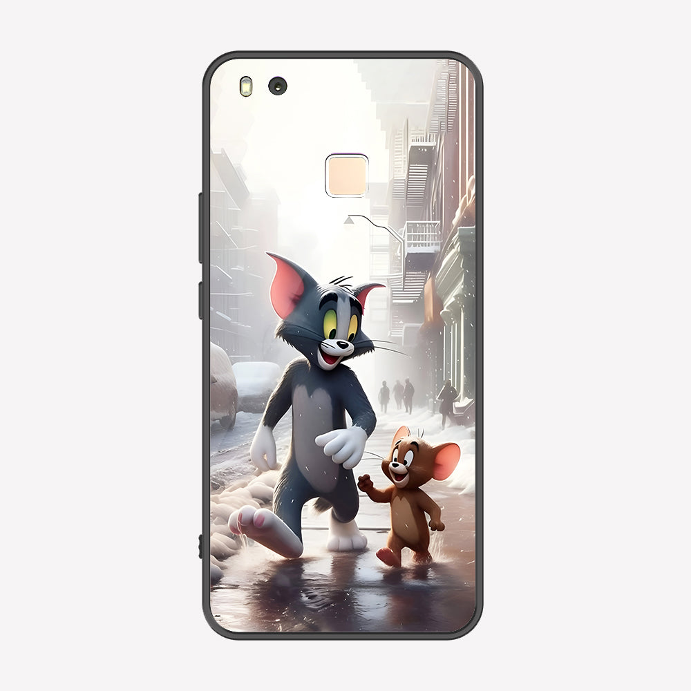 Huawei P9 Lite Cover - Tom & Jerry Series - Premium Printed Metal soft Bumper shock Proof Case