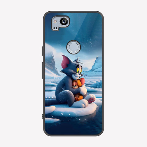 Google Pixel 2 Cover - Tom & Jerry Series - Premium Printed Metal soft Bumper shock Proof Case