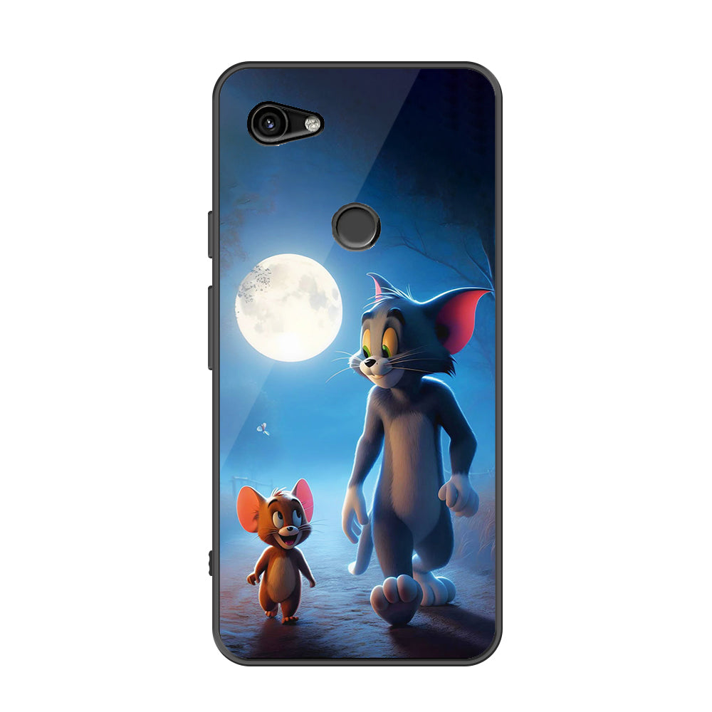 Google Pixel 3a Cover - Tom & Jerry Series - Premium Printed Metal soft Bumper shock Proof Case