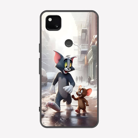Google Pixel 4a 4G Cover - Tom & Jerry Series - Premium Printed Metal soft Bumper shock Proof Case