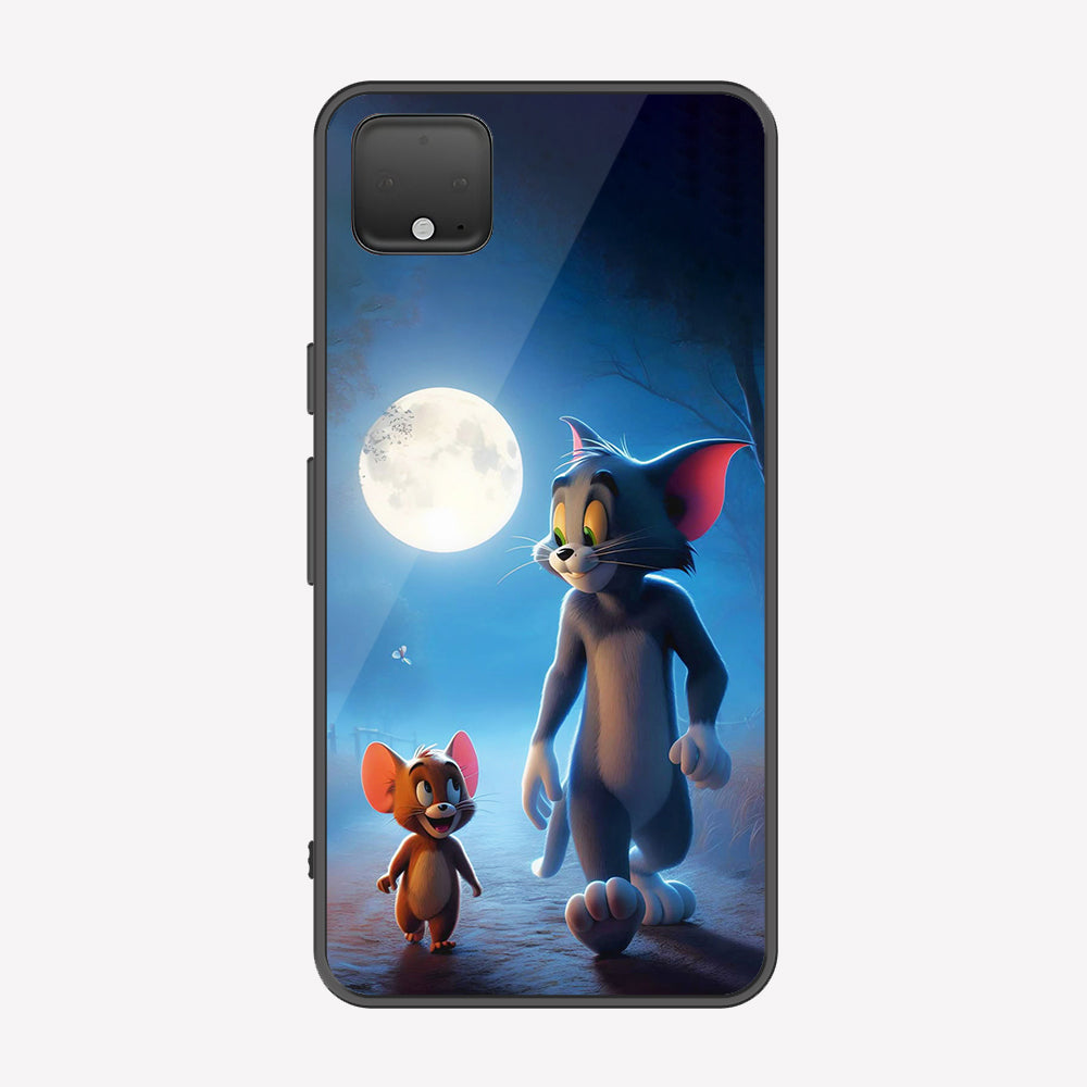 Google Pixel 4 XL Cover - Tom & Jerry Series - Premium Printed Metal soft Bumper shock Proof Case