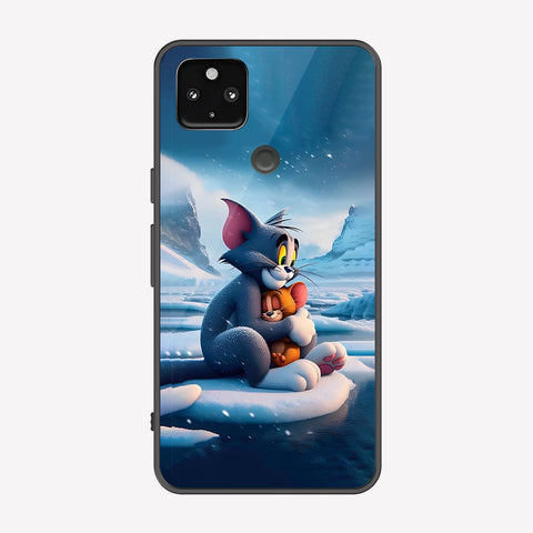 Google Pixel 4a 5G Cover - Tom & Jerry Series - Premium Printed Metal soft Bumper shock Proof Case