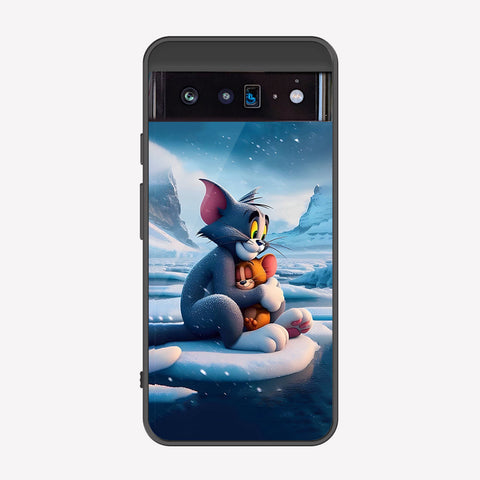 Google Pixel 6 Cover - Tom & Jerry Series - Premium Printed Metal soft Bumper shock Proof Case