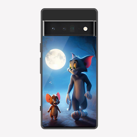 Google Pixel 6 Pro Cover - Tom & Jerry Series - Premium Printed Metal soft Bumper shock Proof Case