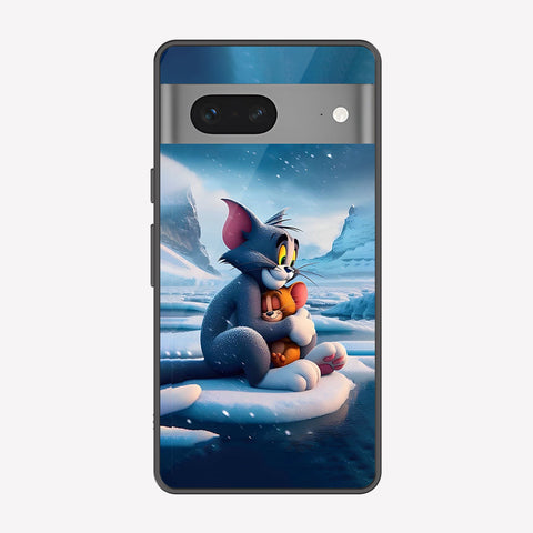 Google Pixel 7 Cover - Tom & Jerry Series - Premium Printed Metal soft Bumper shock Proof Case