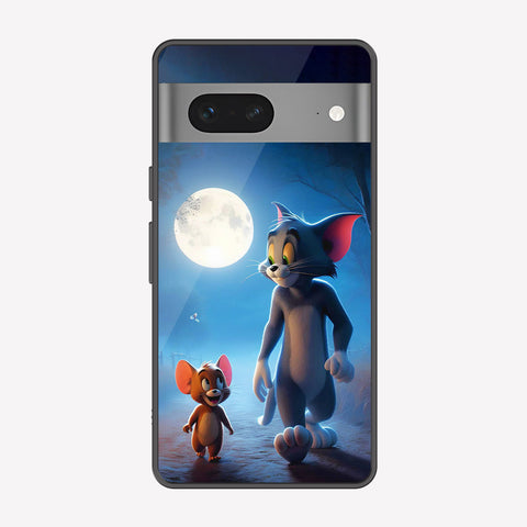 Google Pixel 7 Cover - Tom & Jerry Series - Premium Printed Metal soft Bumper shock Proof Case