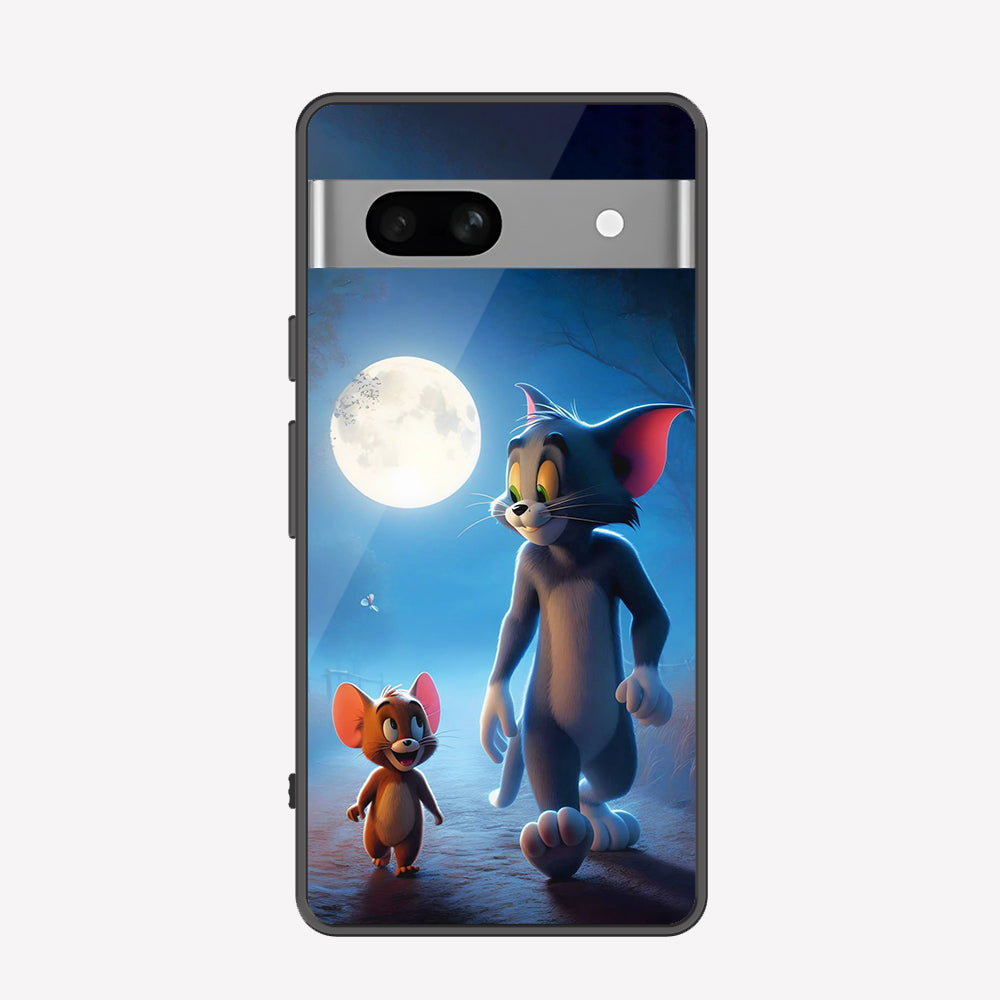 Google Pixel 7a Cover - Tom & Jerry Series - Premium Printed Metal soft Bumper shock Proof Case
