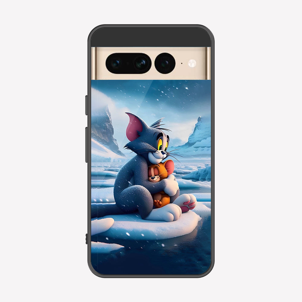 Google Pixel 7 Pro Cover - Tom & Jerry Series - Premium Printed Metal soft Bumper shock Proof Case