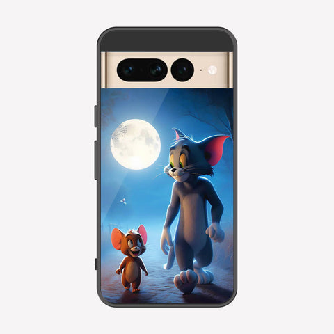 Google Pixel 7 Pro Cover - Tom & Jerry Series - Premium Printed Metal soft Bumper shock Proof Case