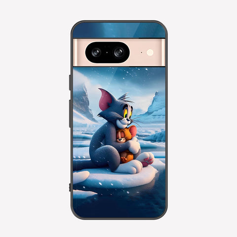 Google Pixel 8 Cover - Tom & Jerry Series - Premium Printed Metal soft Bumper shock Proof Case