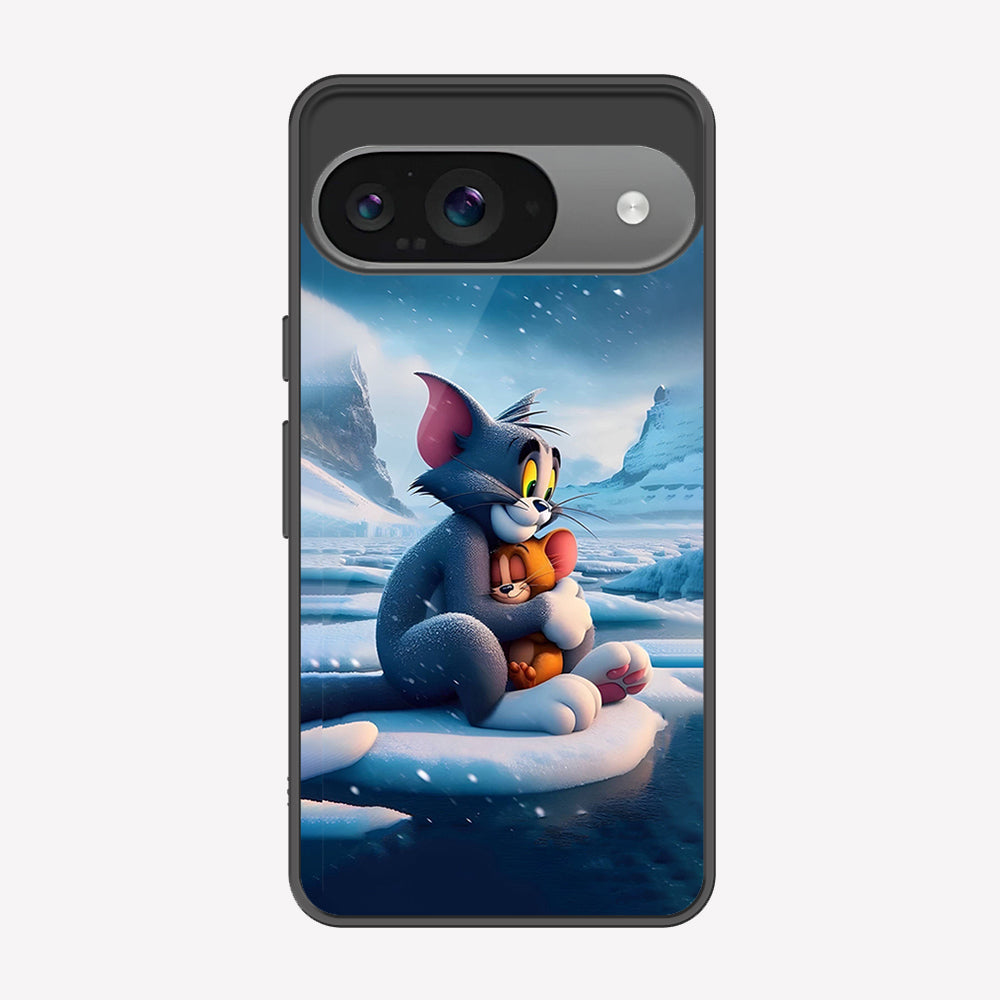 Google Pixel 9 Cover - Tom & Jerry Series - Premium Printed Metal soft Bumper shock Proof Case
