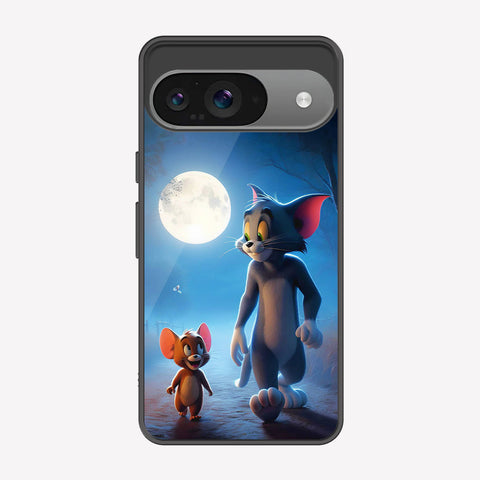 Google Pixel 9 Cover - Tom & Jerry Series - Premium Printed Metal soft Bumper shock Proof Case