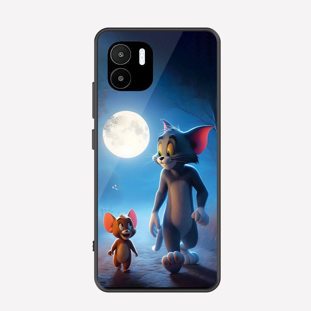 Xiaomi Poco C50 Cover - Tom & Jerry Series - Premium Printed Metal soft Bumper shock Proof Case