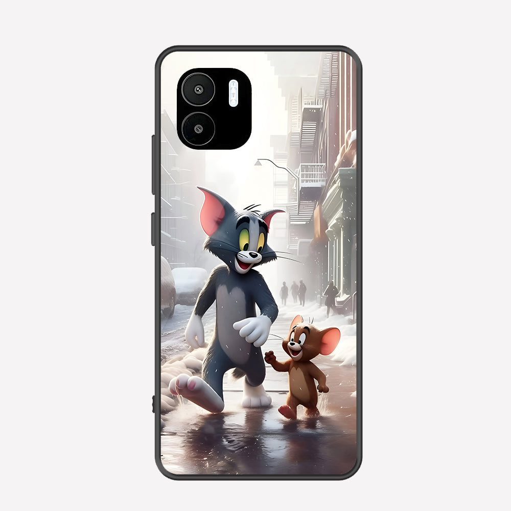 Xiaomi Poco C50 Cover - Tom & Jerry Series - Premium Printed Metal soft Bumper shock Proof Case