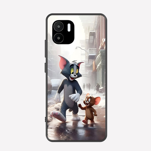 Xiaomi Poco C50 Cover - Tom & Jerry Series - Premium Printed Metal soft Bumper shock Proof Case