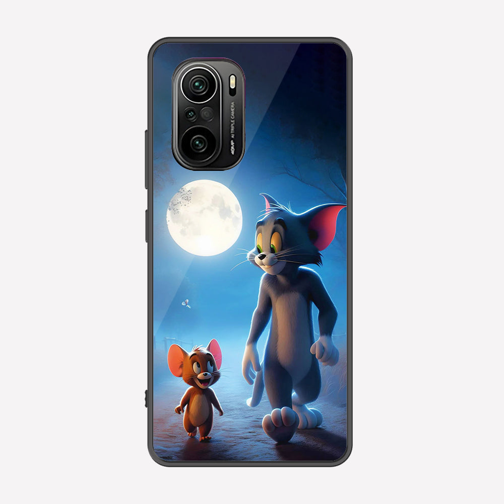 Xiaomi Poco F3 Cover - Tom & Jerry Series - Premium Printed Metal soft Bumper shock Proof Case