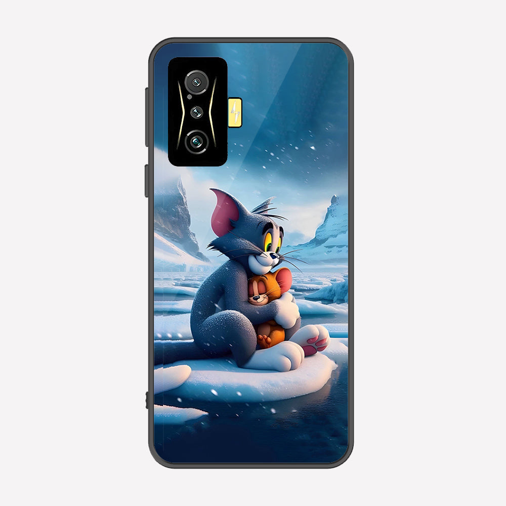 Xiaomi Poco F4 GT Cover - Tom & Jerry Series - Premium Printed Metal soft Bumper shock Proof Case