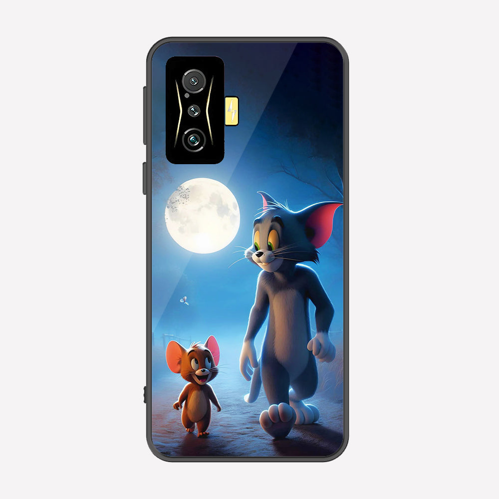Xiaomi Poco F4 GT Cover - Tom & Jerry Series - Premium Printed Metal soft Bumper shock Proof Case
