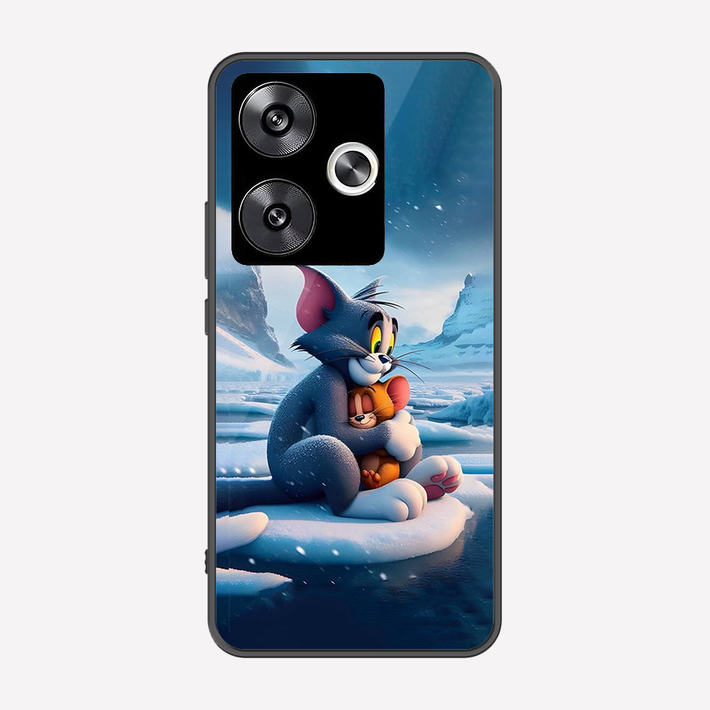 Xiaomi Poco F6 Cover - Tom & Jerry Series - Premium Printed Metal soft Bumper shock Proof Case