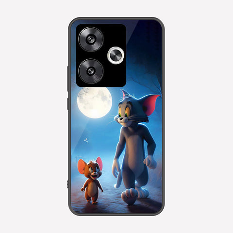 Xiaomi Poco F6 Cover - Tom & Jerry Series - Premium Printed Metal soft Bumper shock Proof Case