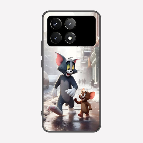 Xiaomi Redmi K70 Cover - Tom & Jerry Series - Premium Printed Metal soft Bumper shock Proof Case