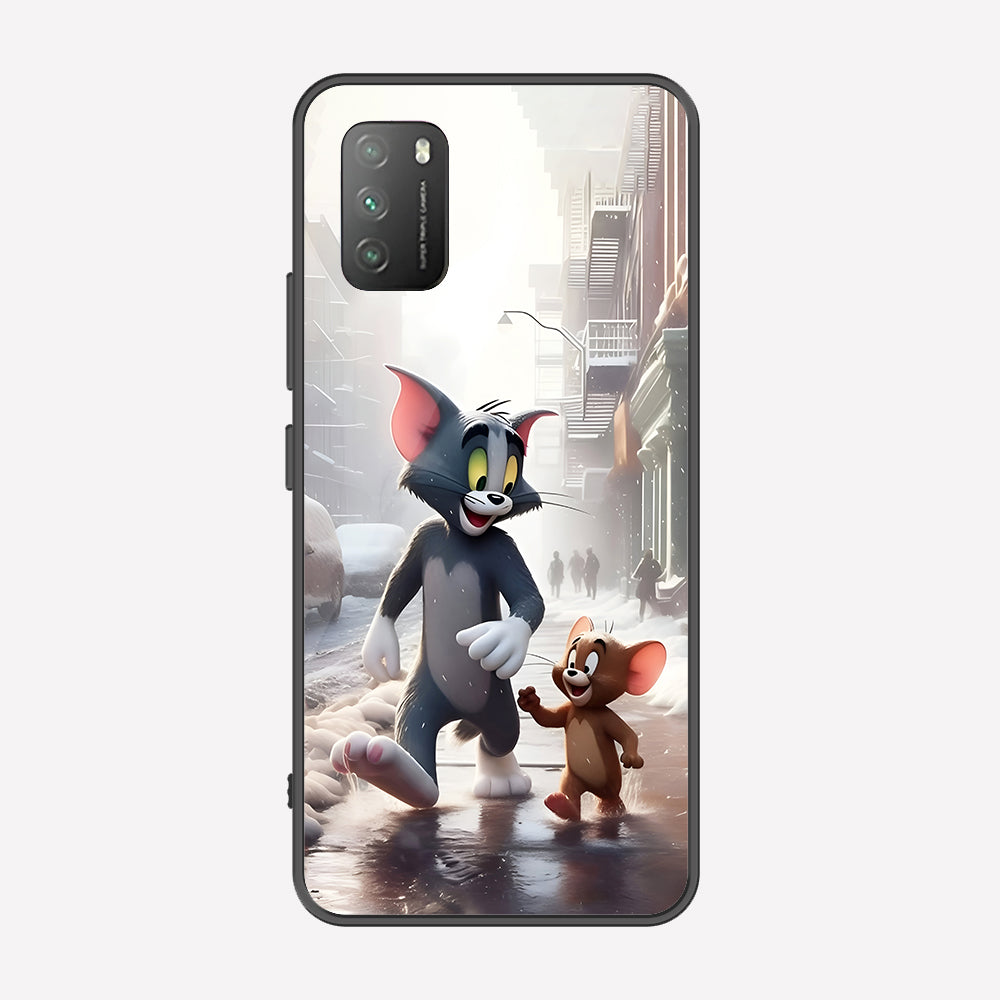 Xiaomi Poco M3 Cover - Tom & Jerry Series - Premium Printed Metal soft Bumper shock Proof Case
