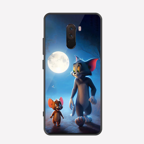 Xiaomi Pocophone F1 Cover - Tom & Jerry Series - Premium Printed Metal soft Bumper shock Proof Case