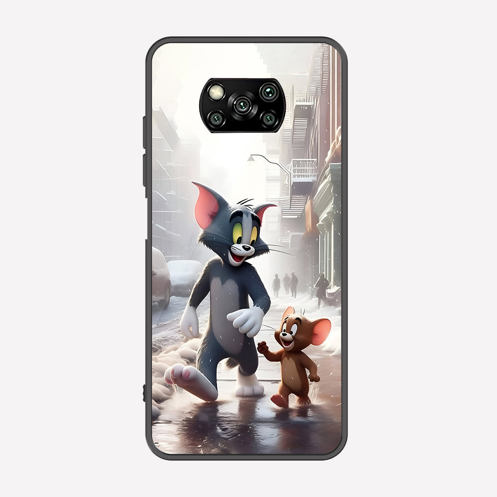 Xiaomi Poco X5 Pro Cover - Tom & Jerry Series - Premium Printed Metal soft Bumper shock Proof Case