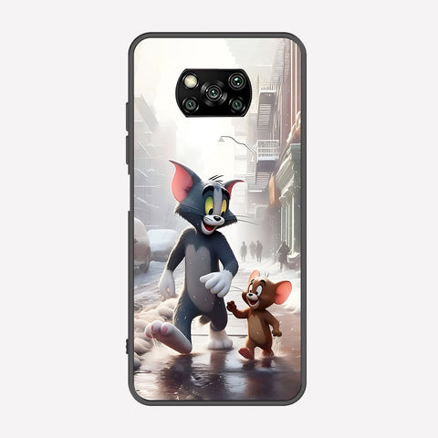 Xiaomi Poco X5 Pro Cover - Tom & Jerry Series - Premium Printed Metal soft Bumper shock Proof Case