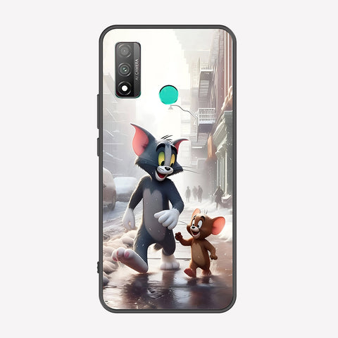 Huawei P smart 2020  Cover - Tom & Jerry Series - Premium Printed Metal soft Bumper shock Proof Case