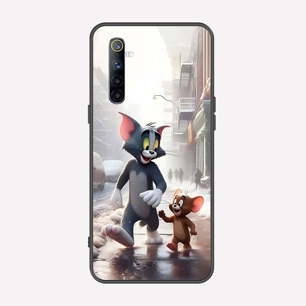 Realme 6 Cover - Tom & Jerry Series - Premium Printed Metal soft Bumper shock Proof Case