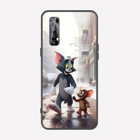 Realme 7 Cover - Tom & Jerry Series - Premium Printed Metal soft Bumper shock Proof Case