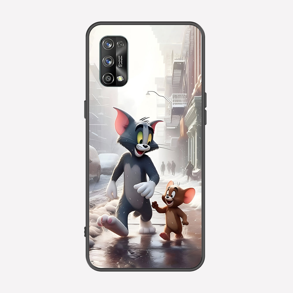Realme 7 Pro Cover - Tom & Jerry Series - Premium Printed Metal soft Bumper shock Proof Case