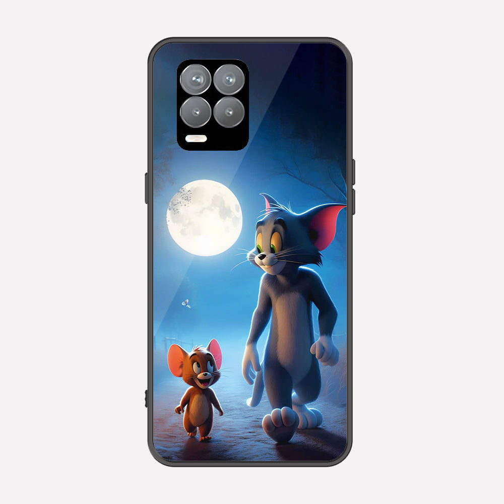 Realme 8 Cover - Tom & Jerry Series - Premium Printed Metal soft Bumper shock Proof Case